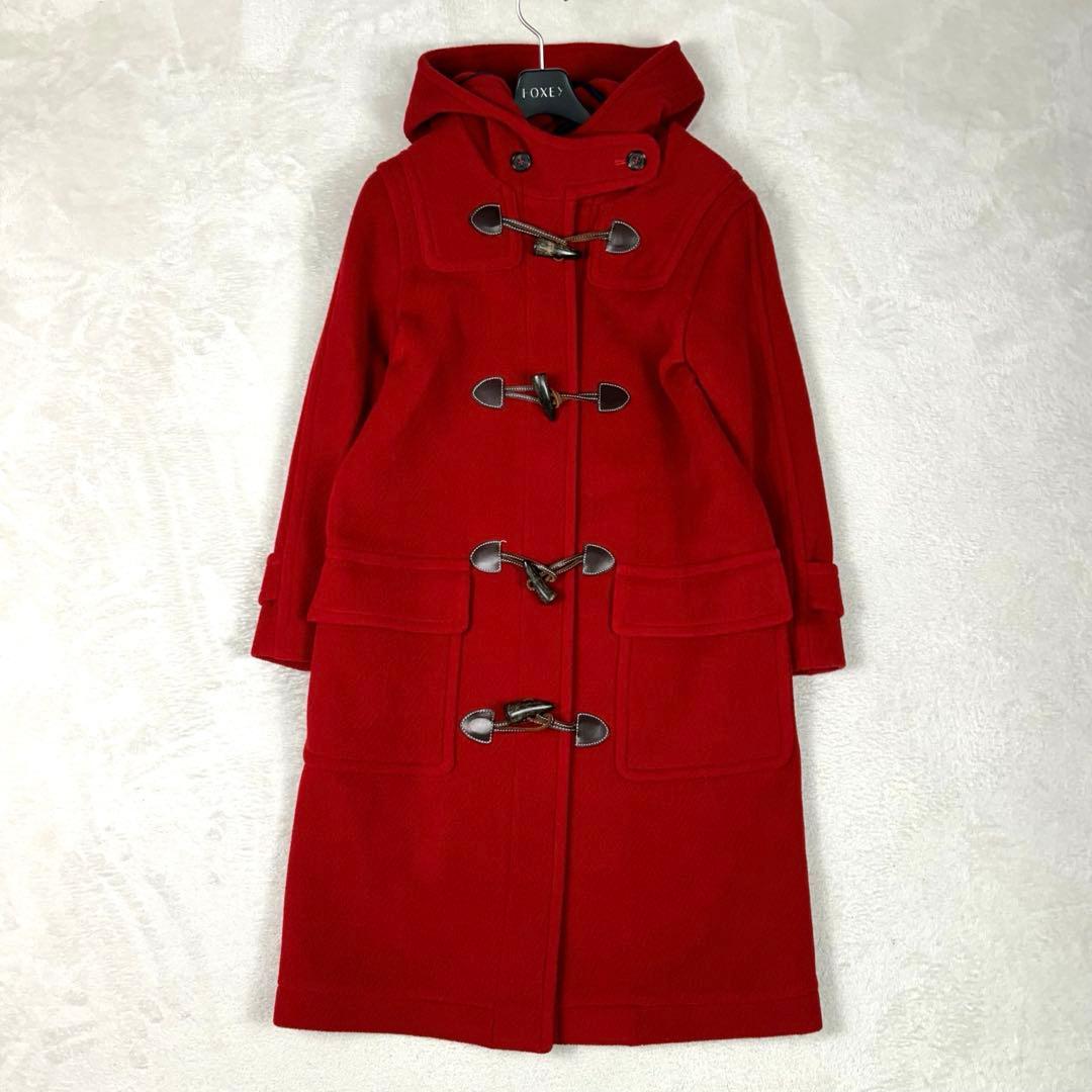 希少♡OLD ENGLAND ヘリンボーンダッフルコート ウール レッド XS