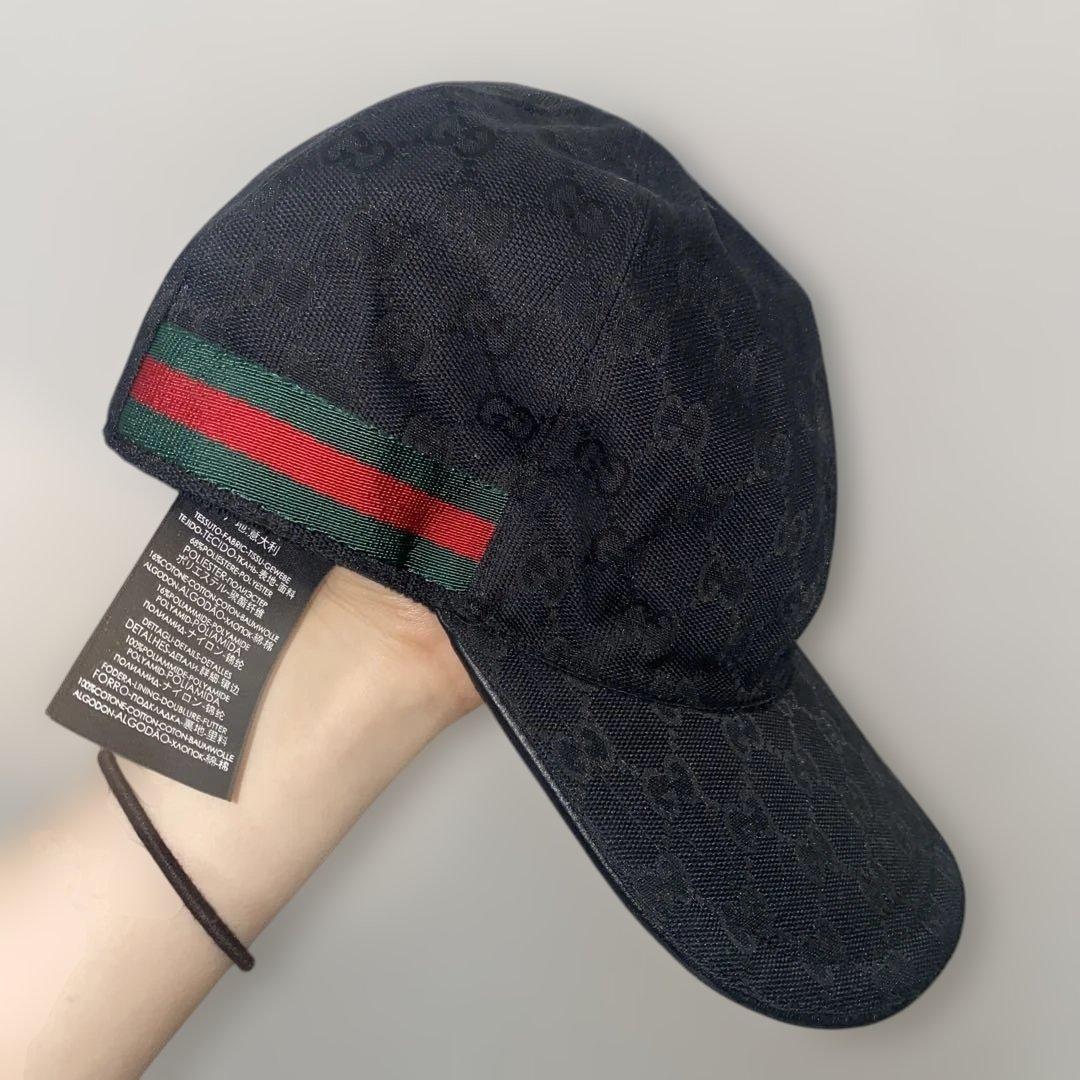 Gucci ブラック ベースボールキャップ