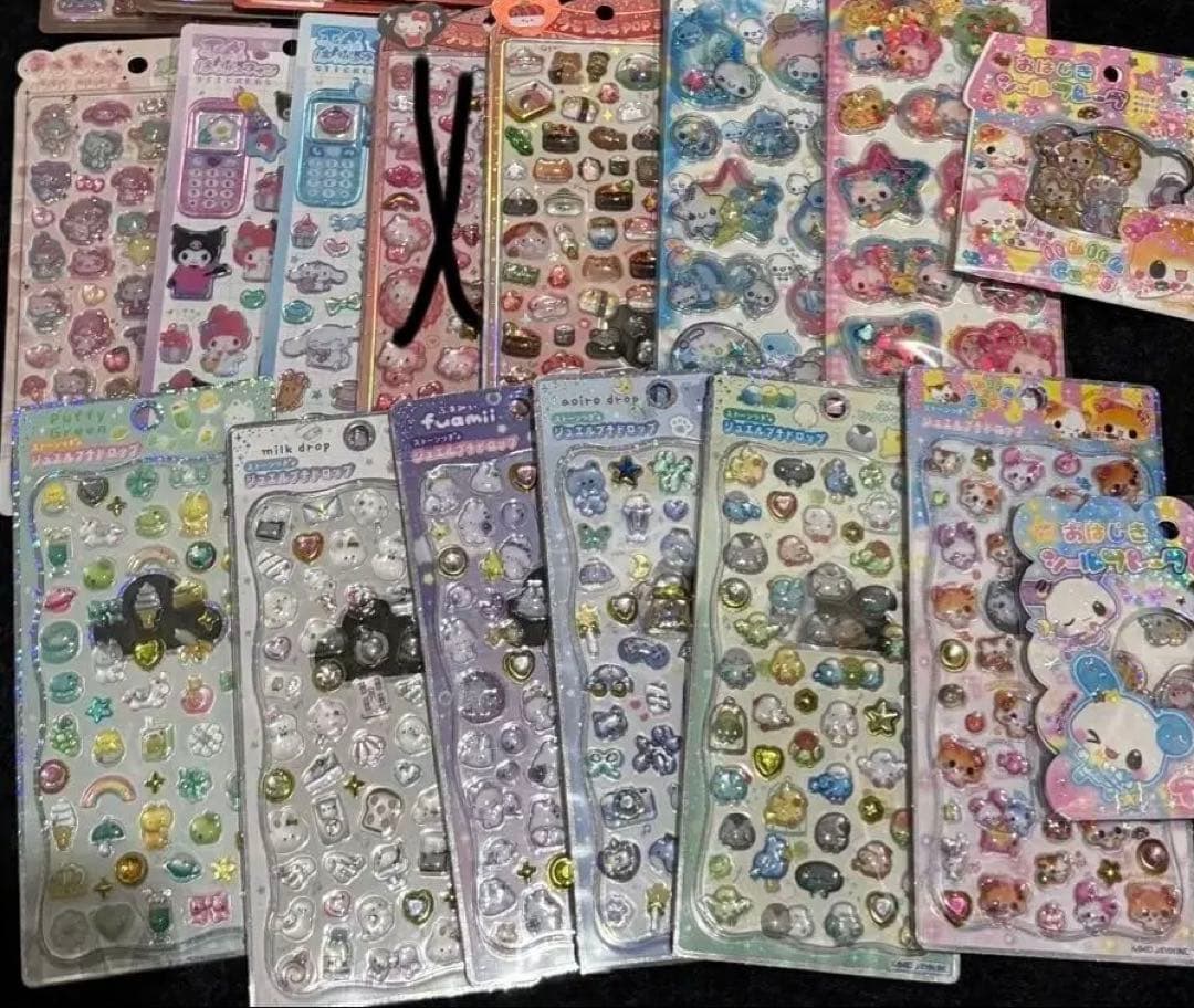 ボンボンドロップシール　平成ハッピーフォン　うるちゅる　おはじき