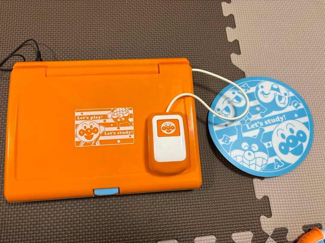 【蝦夷小屋】アンパンマン学習パソコン オレンジ・知育パッド