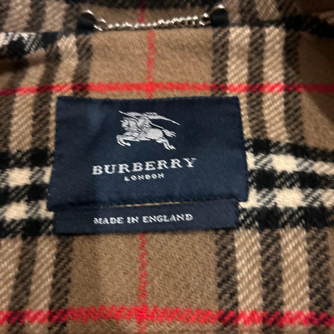 BURBERRY 英国製 ダッフルコート キャメル 100%ウール ノバチェック