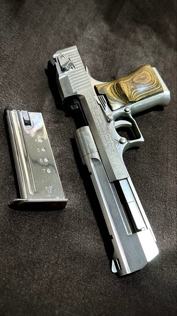 東京マルイ デザートイーグル ガスブローバック ハードキック 木製グリップ PANDORA パンドラ ウッドグリップ DESERT EAGLE.50AE スムースブラウン