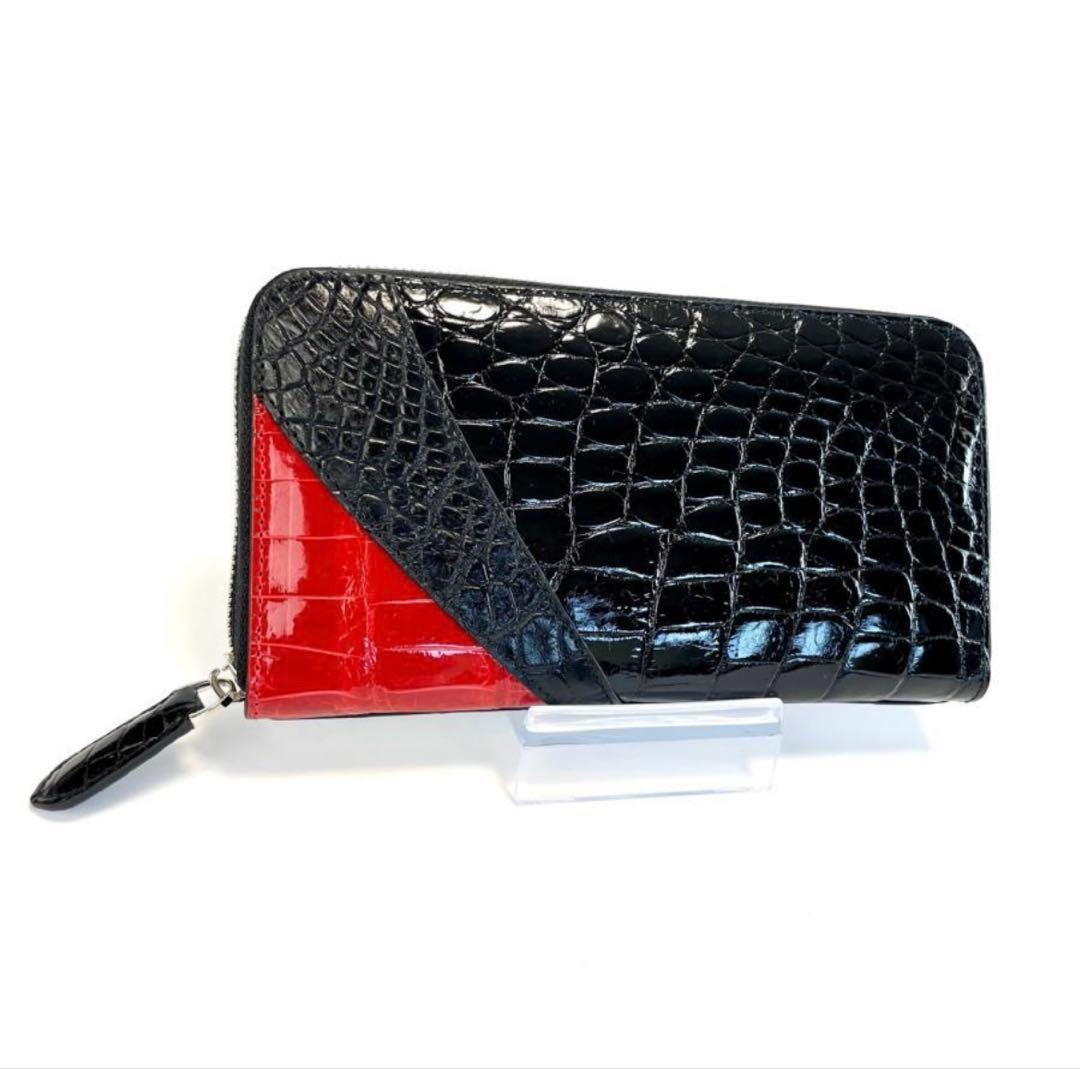 クロコダイル 長財布 547シャイニング メンズ ワニ革