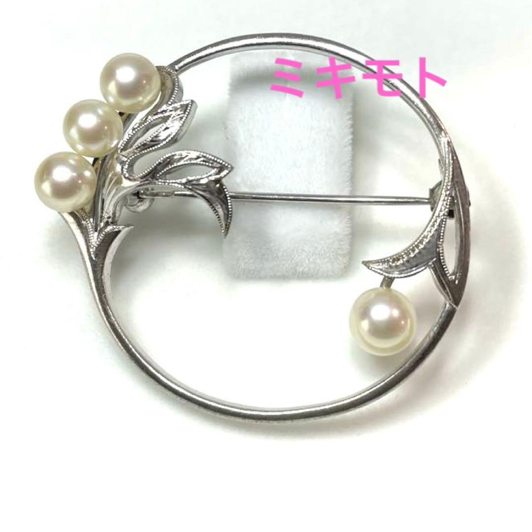 ミキモト パールブローチ 入学式 卒業式 あこや真珠 本真珠 ブランド