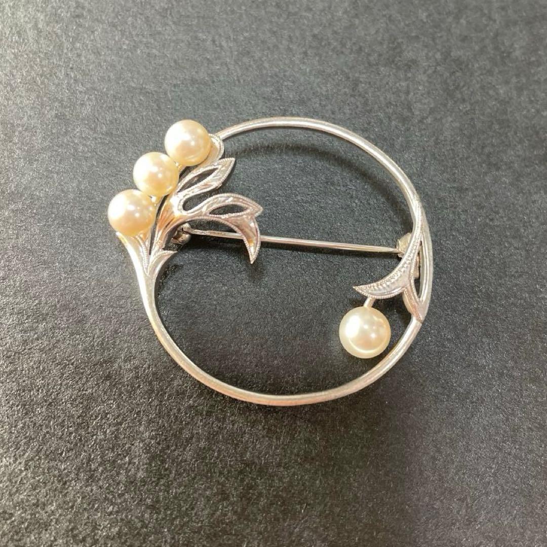ミキモト パールブローチ 入学式 卒業式 あこや真珠 本真珠 ブランド