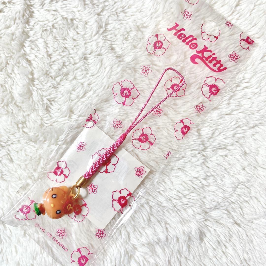 日焼けキティ ハワイアンキティ2003 キティちゃん 根付 ストラップ