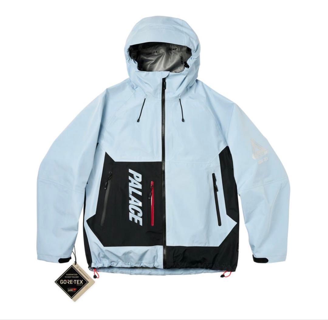 パレススケートボーズ GORE-TEX 3L ダウン ジャケット ブルー