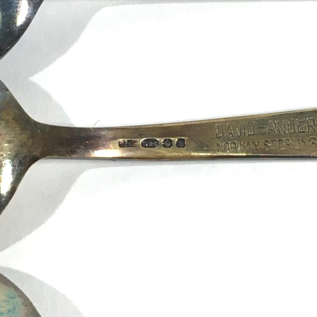 ○北欧 DAVID ANDERSEN ノルウェー SILVER 925 スプーン - メルカリ