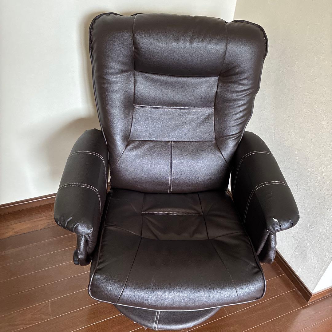 リクライニングチェア ダークブラウン