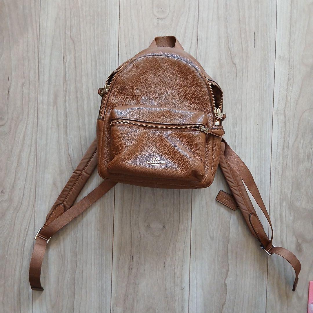 COACH ブラウンレザー リュック
