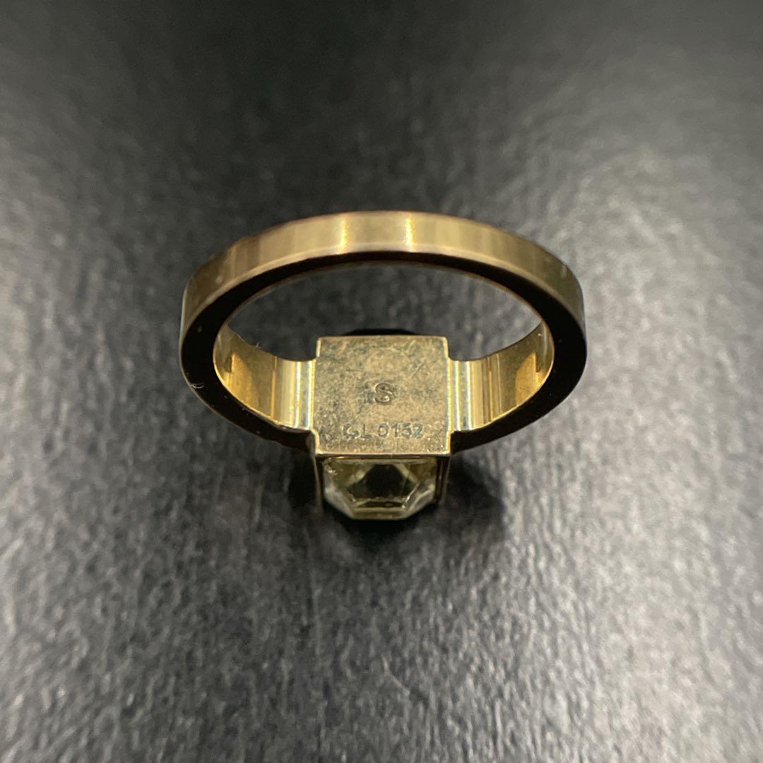 美品 ルイヴィトン M65098 バーグ ギャンブル リング ゴールド S