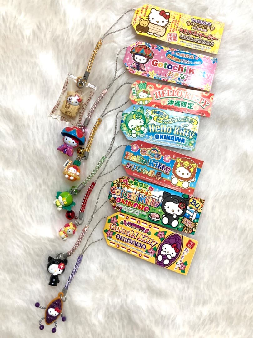 根付け ご当地キティ 沖縄ちんすこう パイナップル シーサー アグー 紅