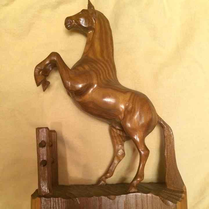 馬の木彫り - メルカリ