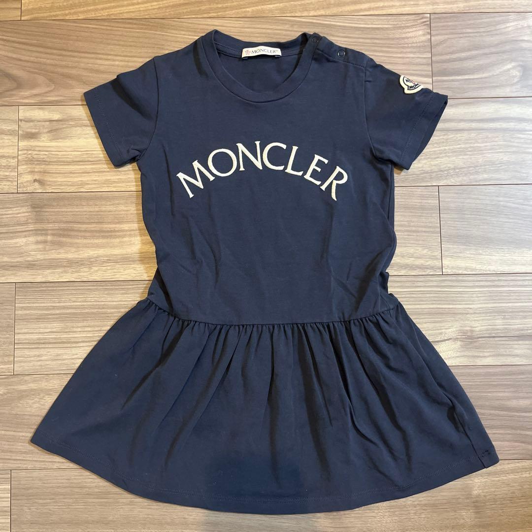 MONCLER 定番 ロゴ刺繍 ワンピース