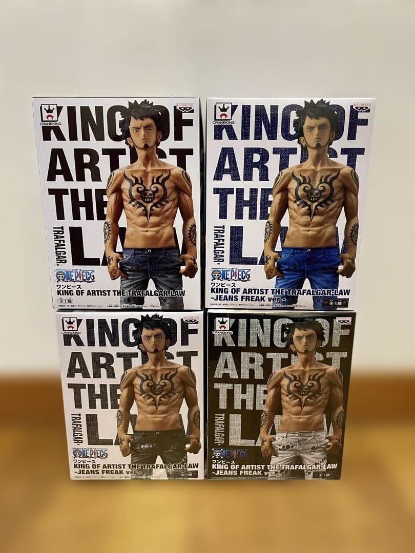 ワンピース KING OF ARTIST TRAFALGAR LAW 4体セット