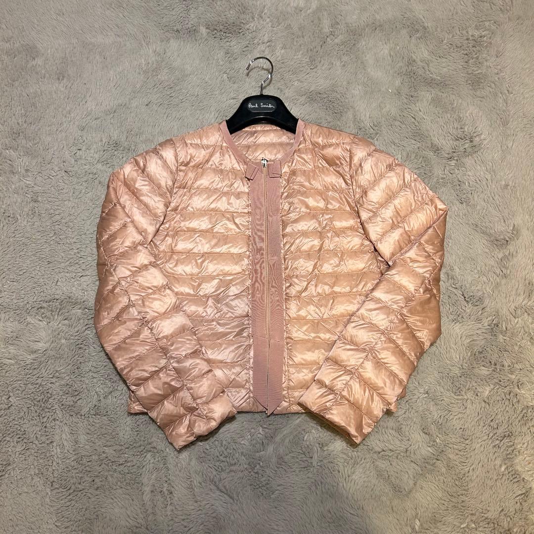 MONCLER ダウンジャケット BONITE ノーカラー ピンク