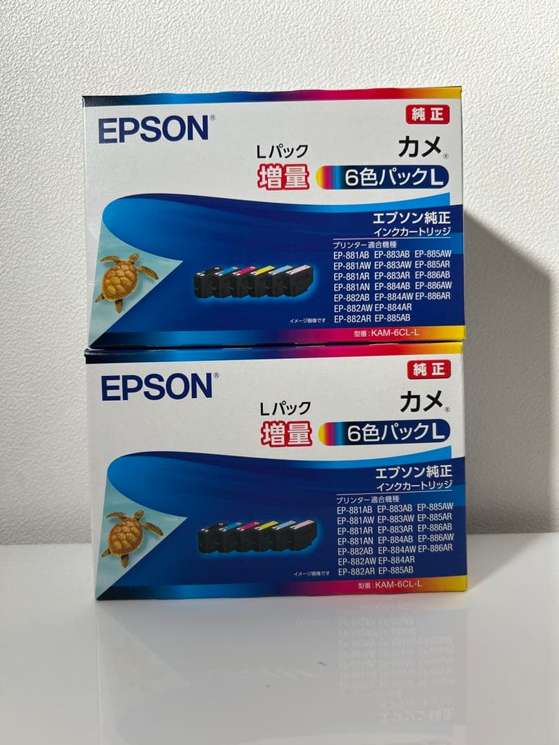 2個セット　使用期限長い　2028年1月・5月　EPSON KAM-6CL-L