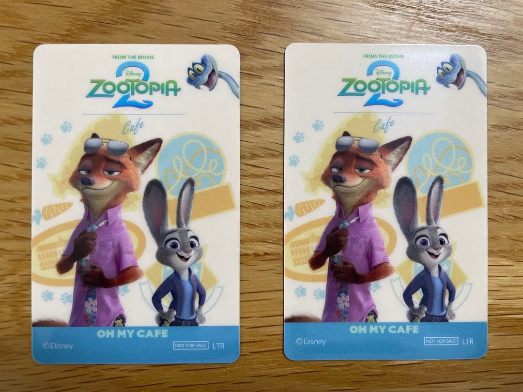 ズートピアカフェ 予約特典 カード ニック 2枚セット - メルカリ