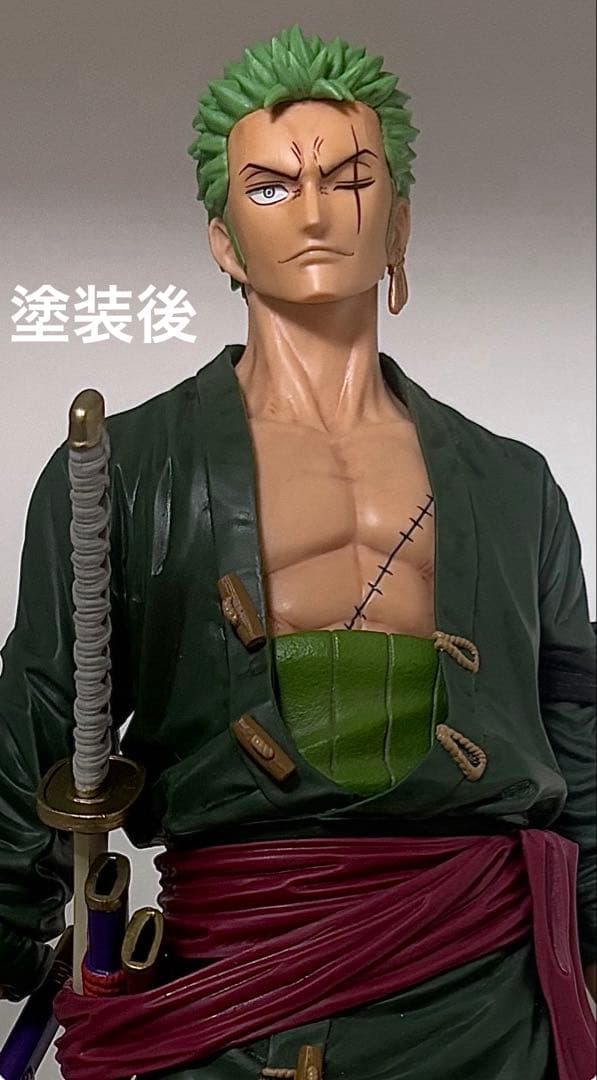 バンプレくじ　ゾロ　Ｂ賞リペイント ブラシカラー風