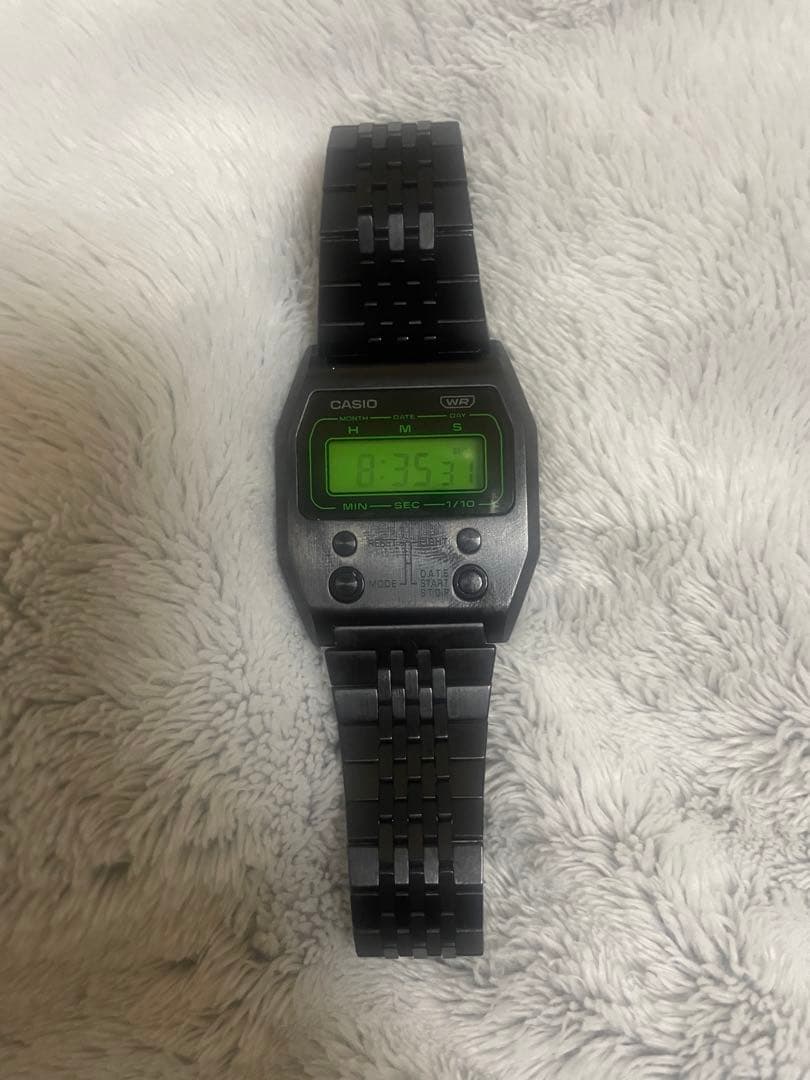 CASIO A1100B-1JF デジタル腕時計 ブラック
