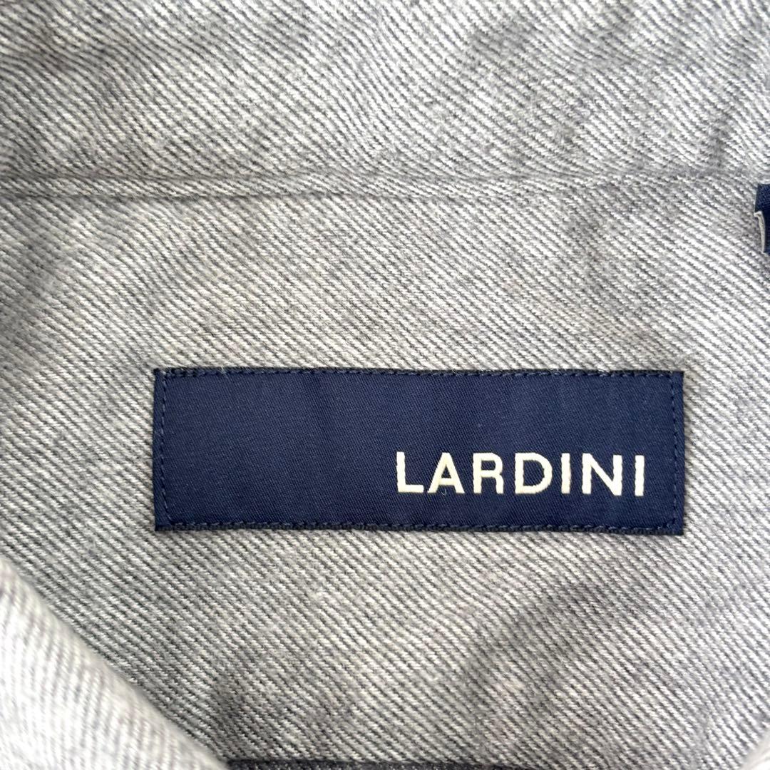 美品】ラルディーニ ホリゾンタルカラー ネルシャツ 38 コンバーチブル