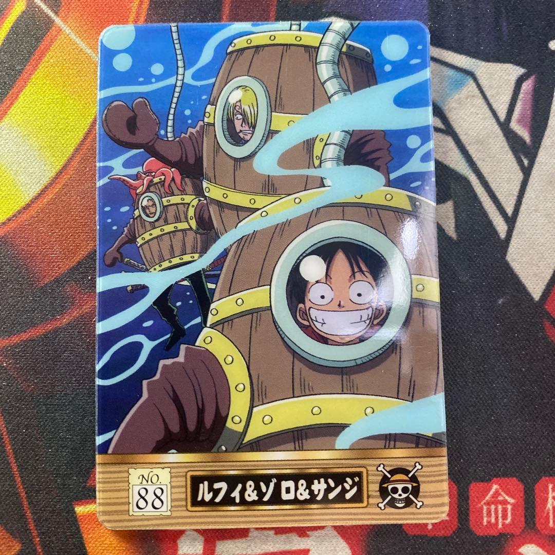ワンピース 海賊王グミカード No.88 ルフィ&ゾロ&サンジ 潜水服 - メルカリ