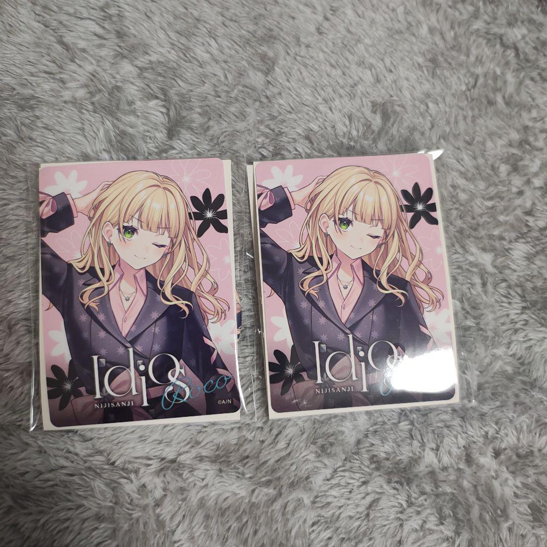 にじさんじ Idiosくじ 鏑木ろこ 缶バッチ&トレカ風ステッカーセット