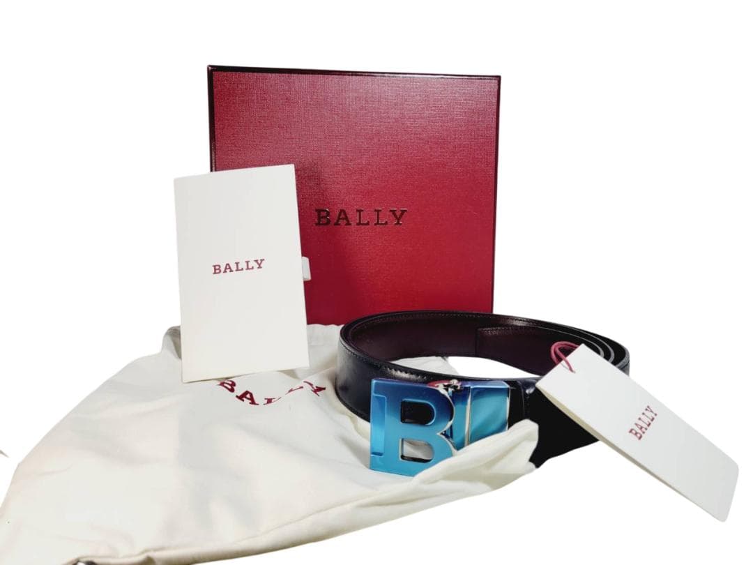 Bally バリー Bロゴ バックル リバーシブル ベルト メンズ 装飾品