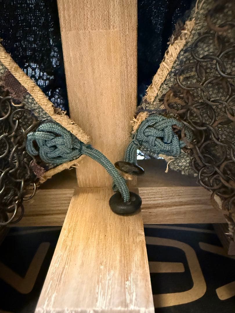 ⭕️ 江戸時代 鎖帷子 【鉢金付き鎖頭巾】 幕末 新撰組 忠臣蔵 ➀