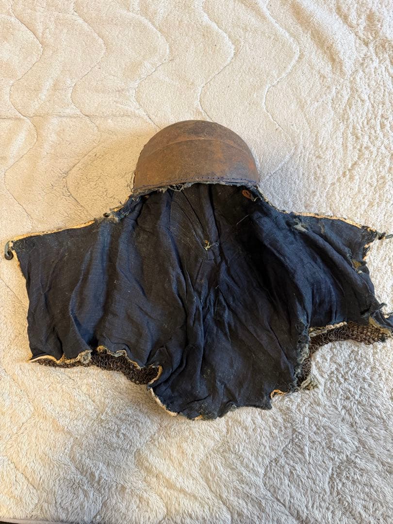 ⭕️ 江戸時代 鎖帷子 【鉢金付き鎖頭巾】 幕末 新撰組 忠臣蔵 ➀