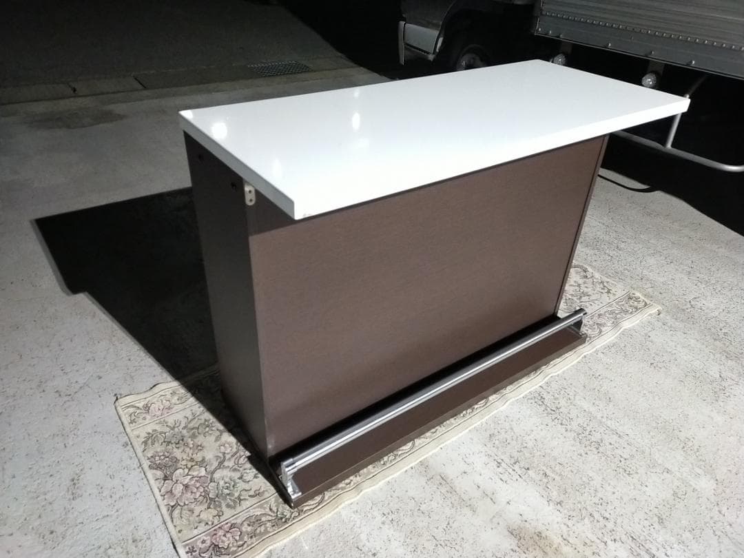 お洒落な空間♪♪☆バーカウンター☆ 収納付き 未来商会 キッチンカウンター 収納 おしゃれ バーテーブル キッチン