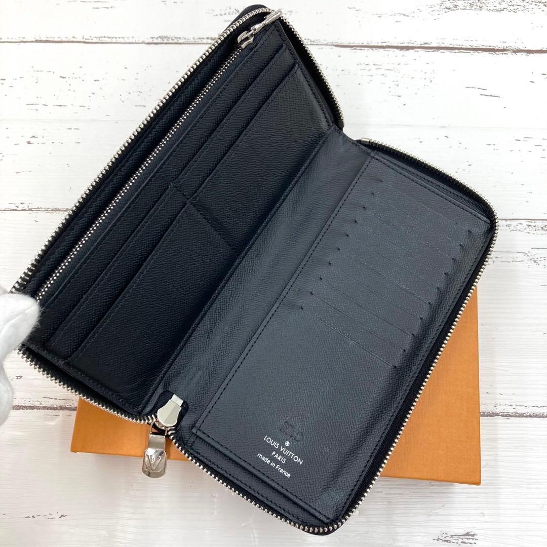 新型IC】ルイヴィトン タイガ ジッピーウォレット ヴェルティカル 黒