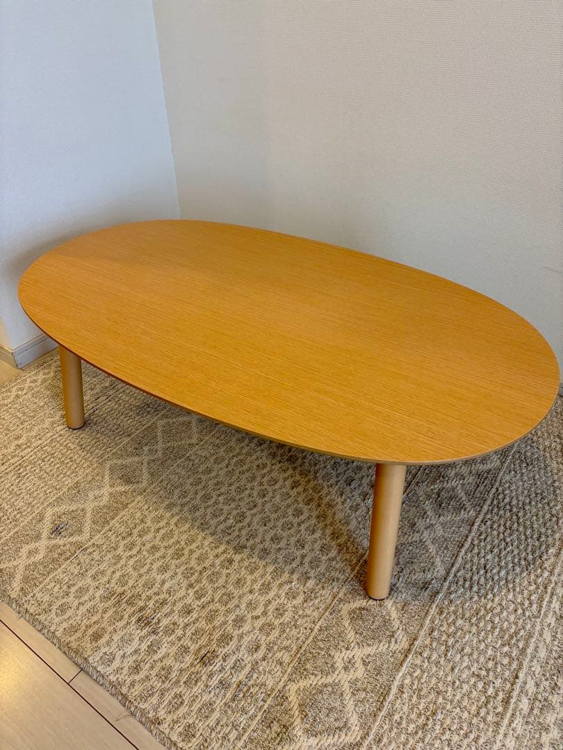 無印良品　楕円こたつ 小 MJ-KDS2-N 110×62×35 cm Amazon | 無印良品 楕円こたつ ナチュラル 小 110×62×35cm MJ-KDS2-N