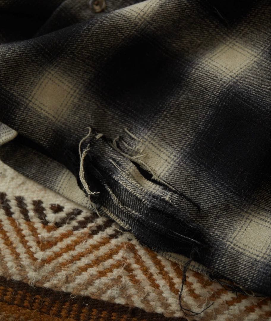 McGREGOR 久遠×hxcyyd ダメージオンブレチェックシャツ - メルカリ