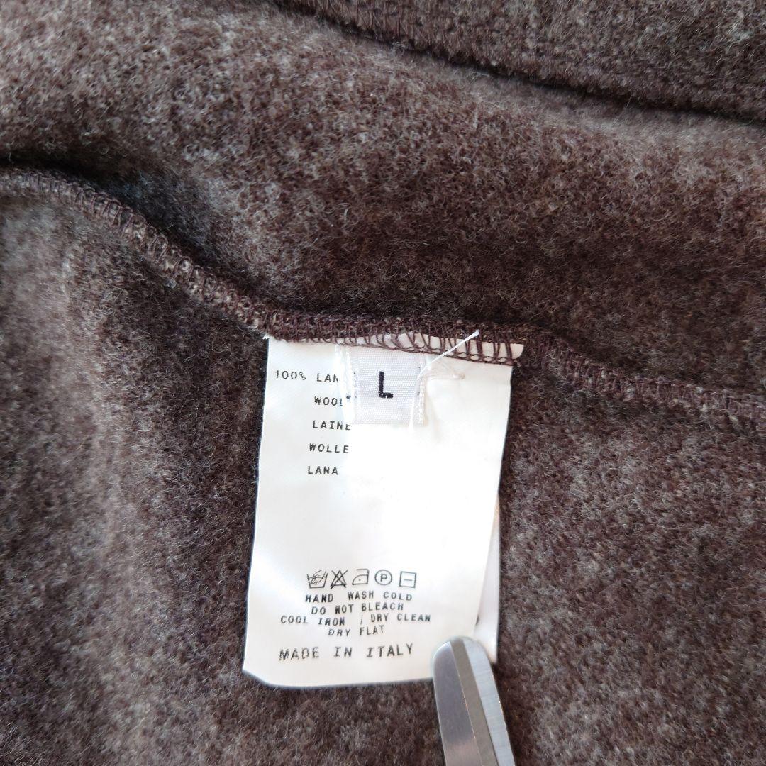 ETRO グレー チェック柄 フード付き ダブルジップ ウールジャンパー