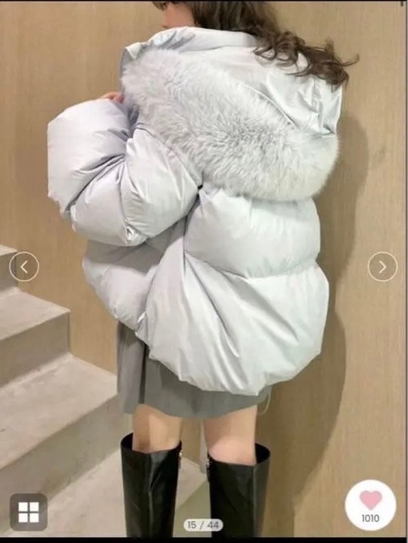 FRAY I.D / フレイ アイディー フードファーショートダウンコート