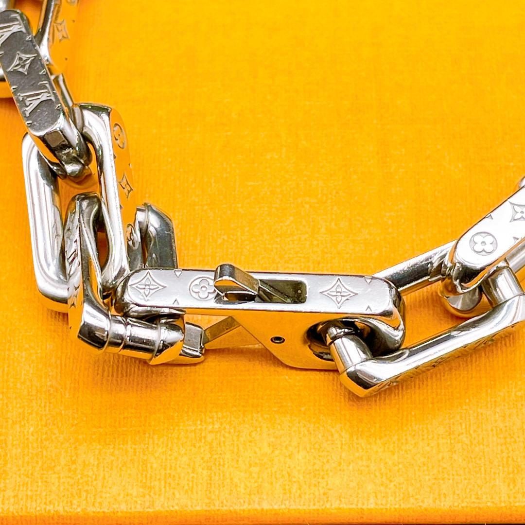 ◇ルイヴィトン◇M1555L モノグラム チェーン ブレスレット L 51.0g