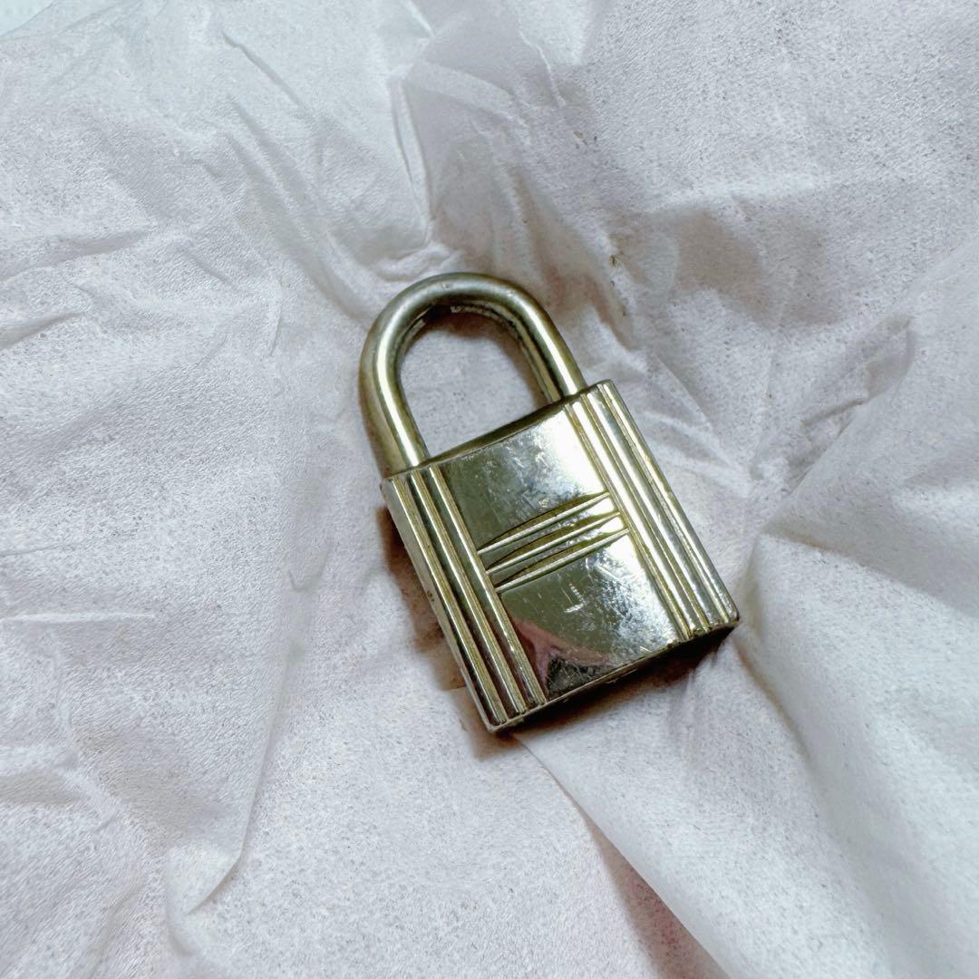 HERMES エルメス パドロック カデナ 鍵1本付き No.100 シルバー