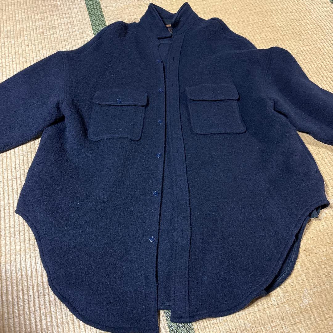 キャピタル　ウールアウター　ネイビー