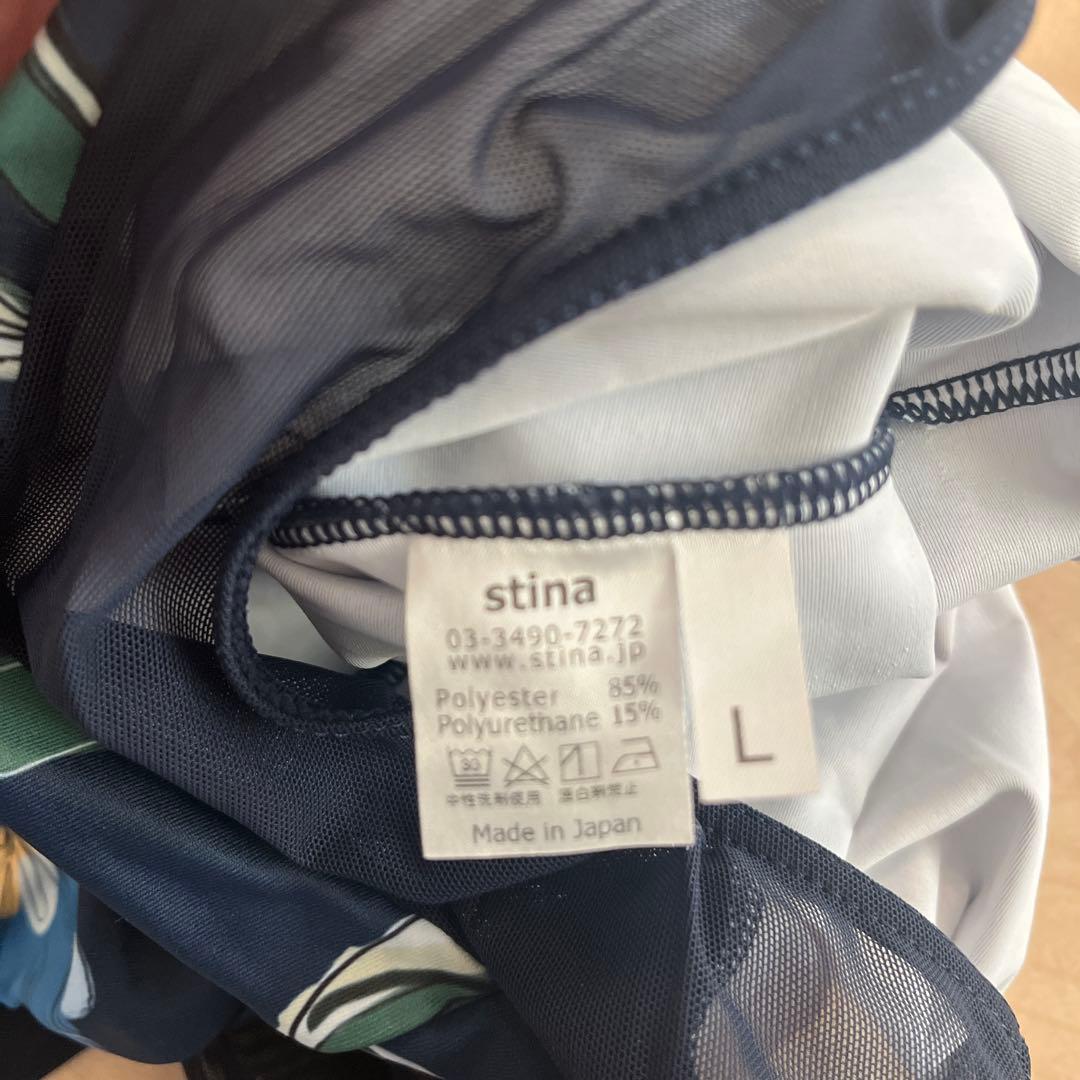 stina フラワープリント レオタード L - メルカリ