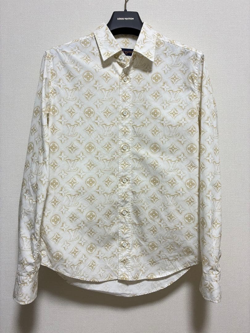 激レアLOUISVUITTON Monogram Sand L/S Shirt