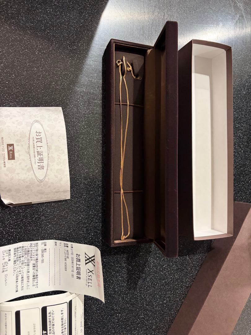 最終値下げ　18K 喜平ネックレス6面ダブル　5g証明書　造幣局マーク50センチ