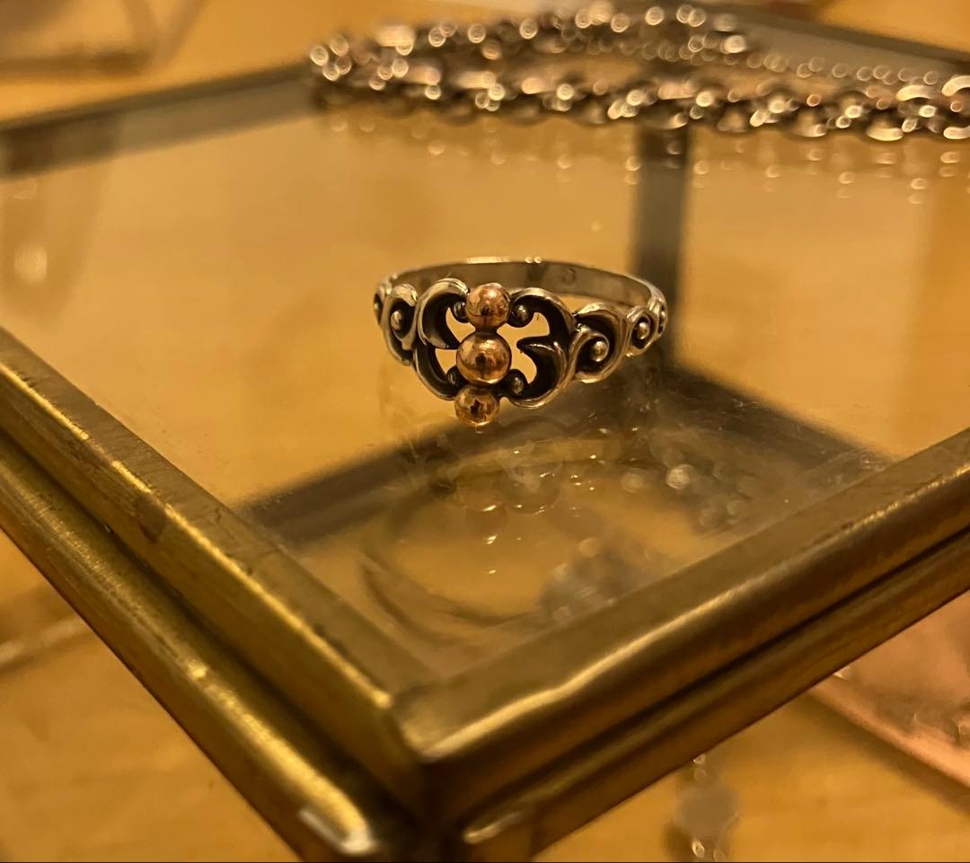 フランス アンティーク　リング　シルバー　刻印　指輪