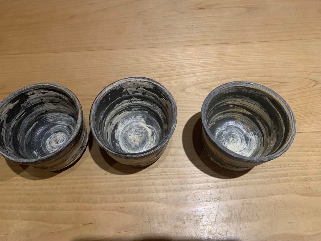 人気作家　小島陽介作　刷毛目筒向こう　5客セット