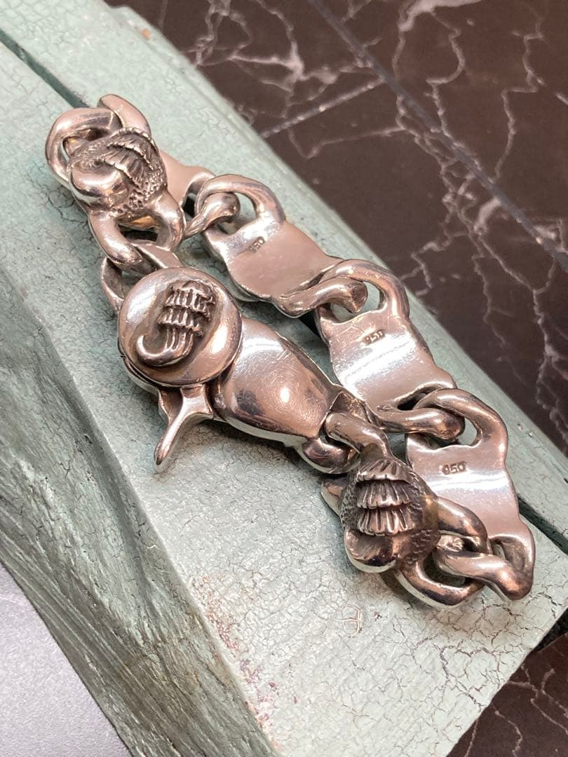 [53] Silver950 / クロウ 爪モチーフ ブレスレット ヴィンテージ