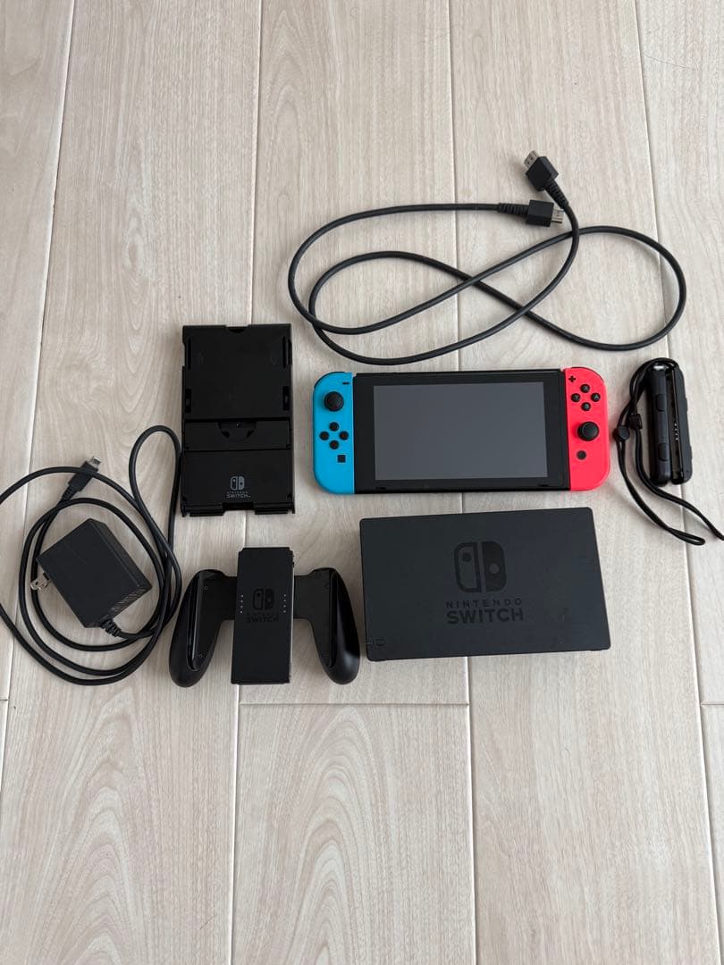 Nintendo Switch 青/赤 本体 + 付属品