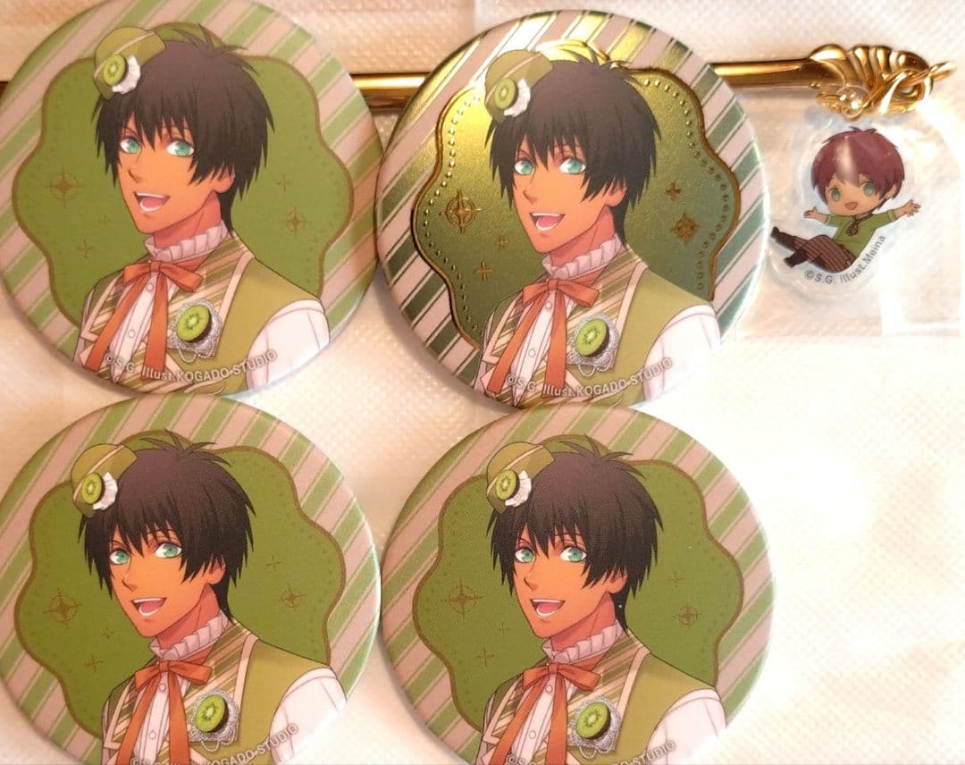 うたプリ セシル スイパラ チャーム付きマドラー 缶バッジ レア