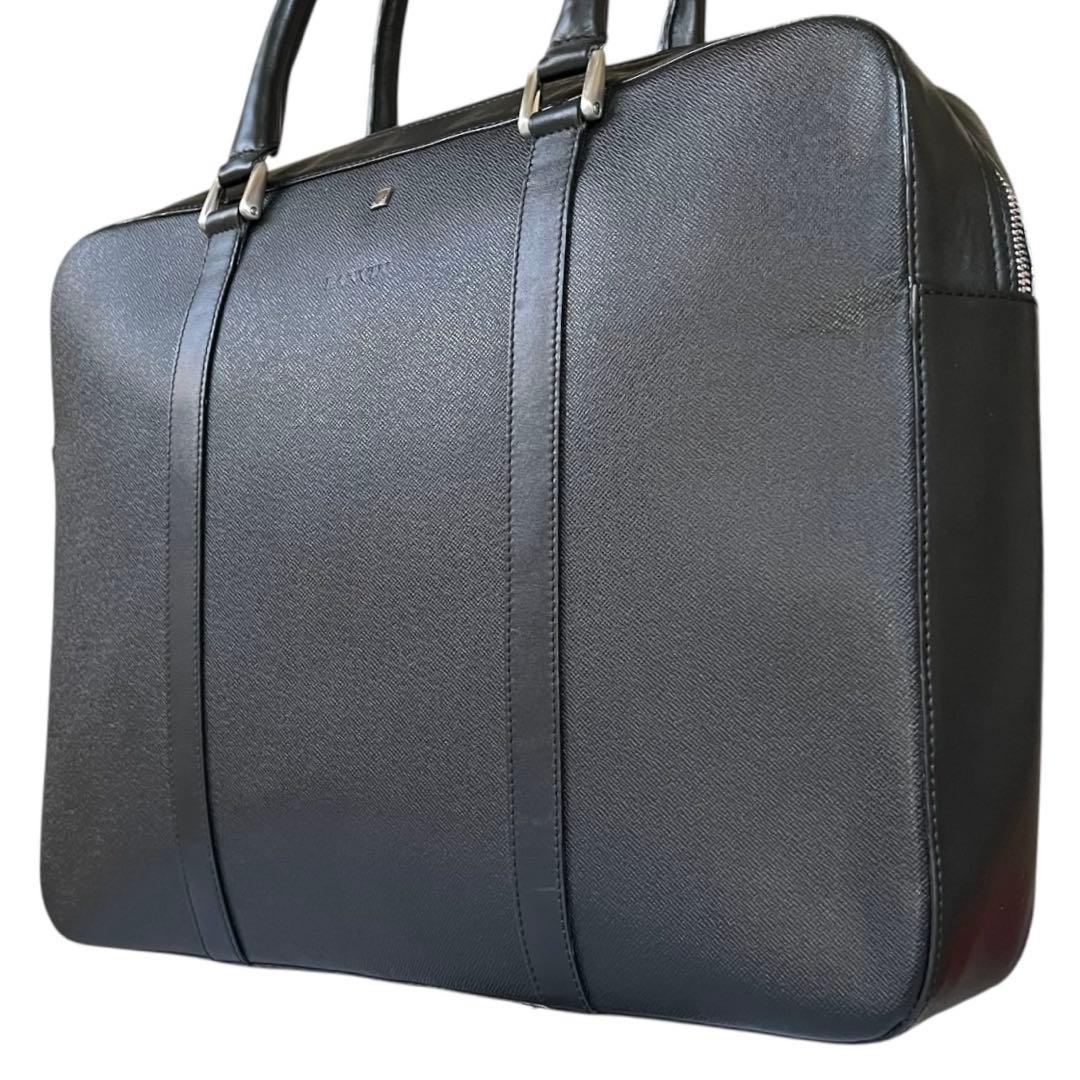 【極美品】◾️LANVIN◾️ビジネスバッグ◾️ブリーフケース◾️レザー◾️ブラック