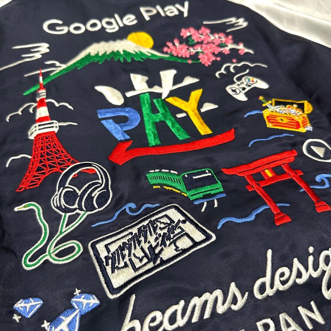 Google Play BEAMS DESIGN オリジナルスカジャン L - メルカリ