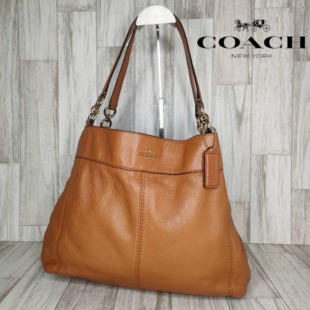 50 COACH コーチ　レザー　トートバッグ　ハンドバッグ